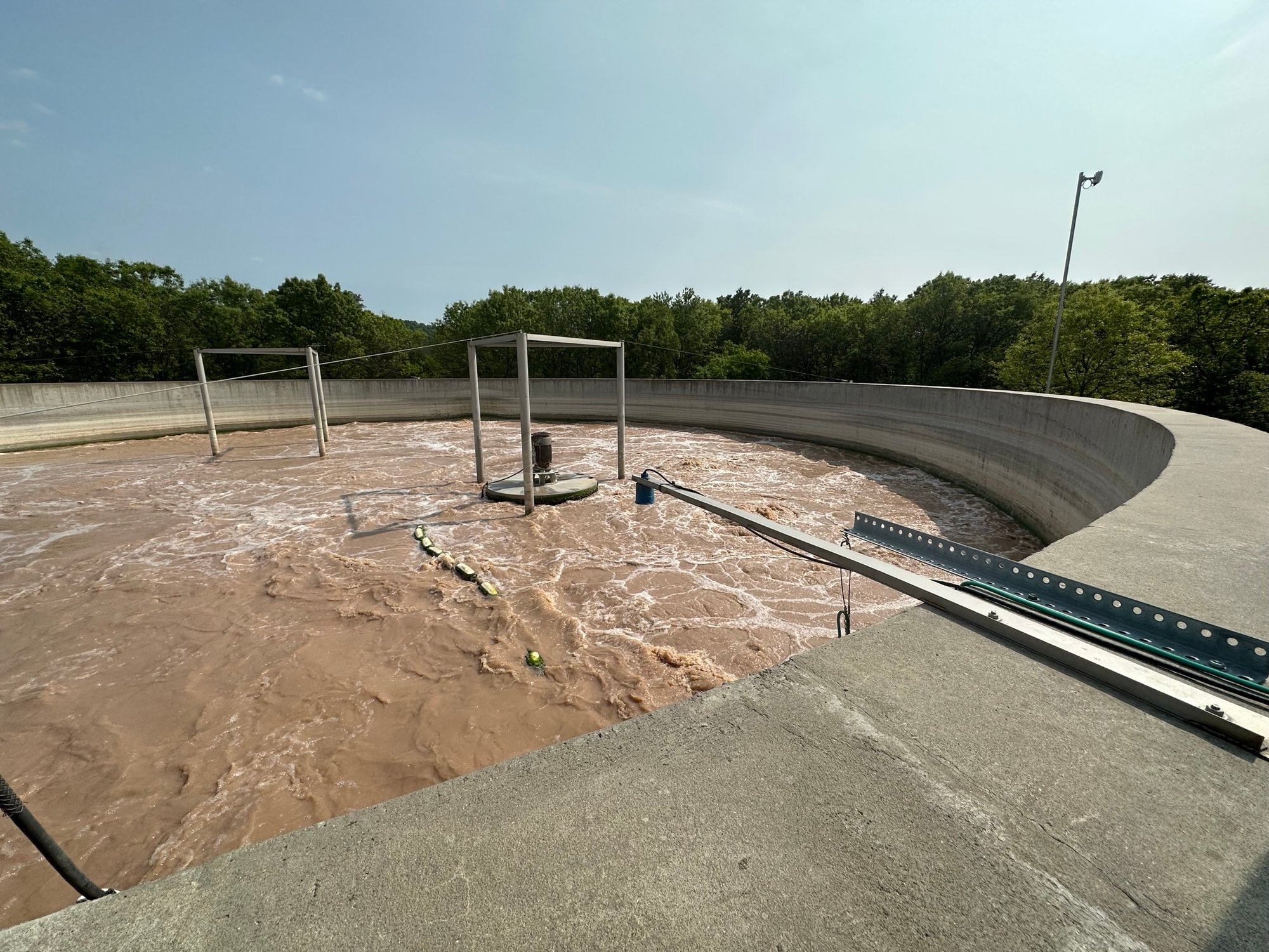 Treatment process at Meister Cheese Company wastewater plant