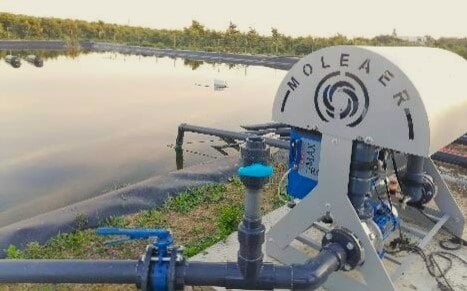 Moleaer Indalo nanobubble generator in irrigation reservoir in Spain